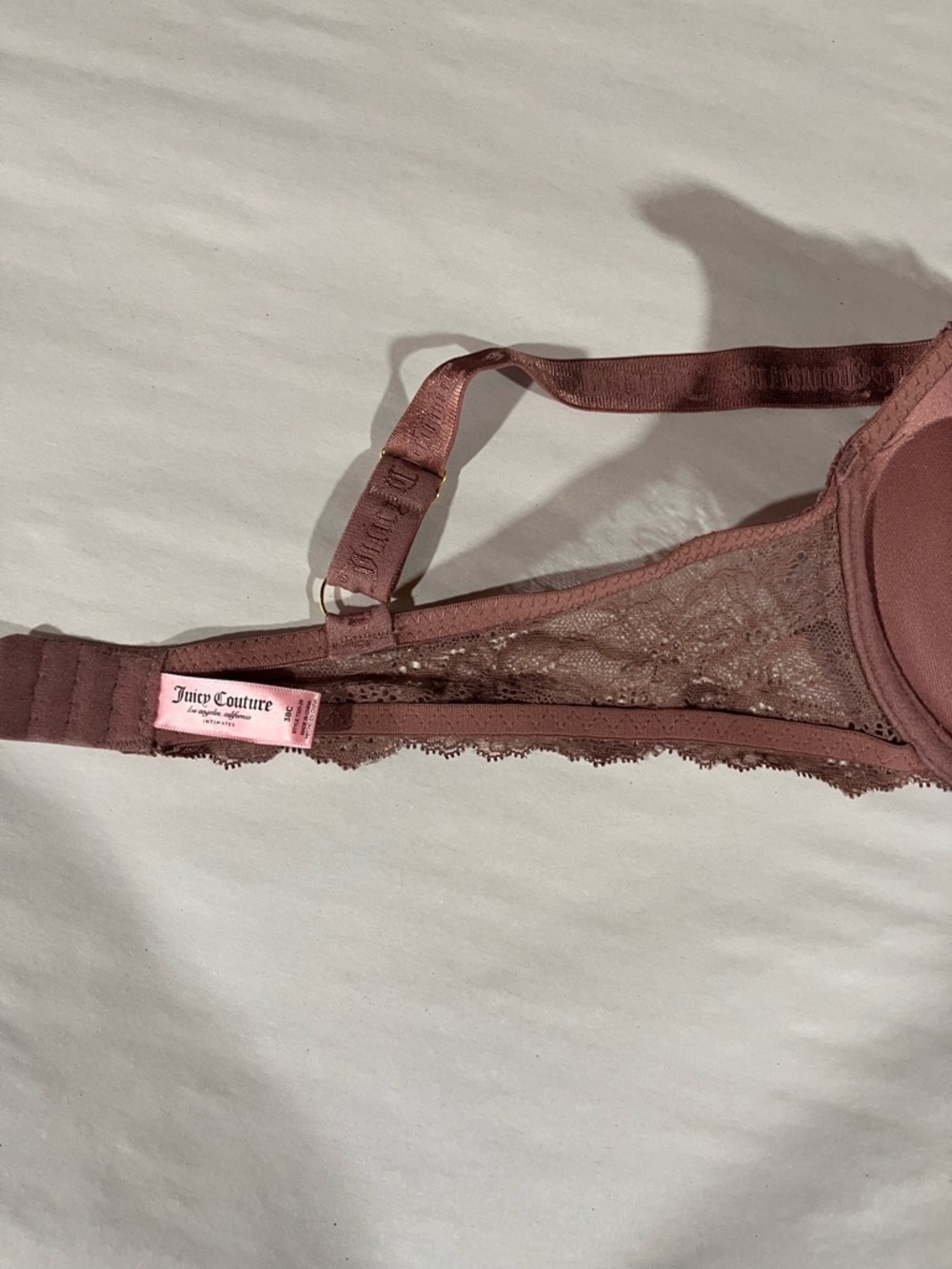 Juicy Couture Brown Lace Push-Up Bra 38C - Picture 8 of 9
